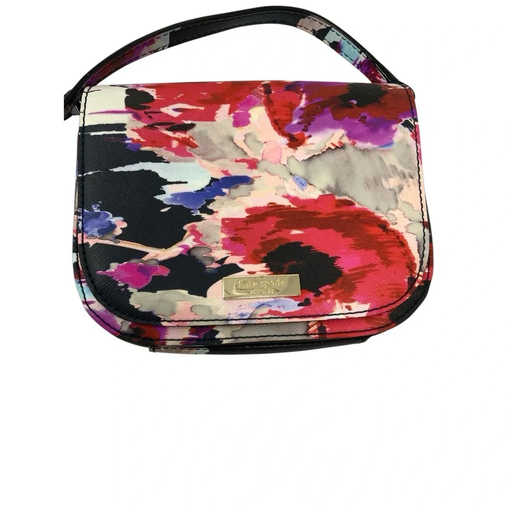 Kate Spade Laurel Way Carsen Mini‎ Crossbody Handbag Purse Bag Modern Floral